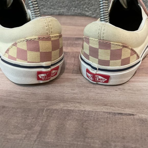 Checkerboard Low Top Vans Pink White Pattern Mens sz 6.5 Womens sz 8 SHIPS ASAP - Picture 4 of 8